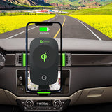 2 in1 Wireless Car Charger with Magnetic Function and Holder Quick Charge Automatic Clamping for Galaxy Z Flip3 5G 13/13 Pro
