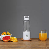 2Set 500ML 4000Mah Portable Smoothie Blender Mini USB Mixer Electric Juicer Charging Vitamer Fruit Juicer Pink &amp; White