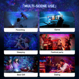 APP Smart Galaxy Star Projector 7 Colors LED Night Lights with Remote Control Starry Sky Projector for Baby Kids Adults Gift