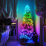 20M 5V USB With Remote  RGB Lights Festoon Courtyard Decor Wedding Garden Christmas Fixture Backyard Leds  Decoration For Home