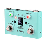 Effect Pedal Drum &amp; Looper Effector Mini 2-in-1 Looper Drum Machine Double Footswitch Looper Pedal Looper Guitar Pedal 30 Drums