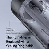 Aluminum Alloy 300ml Air Humidifier Car Aroma Essential Oil Diffuser for Home Car Air Purifier Nano Spray Mute Clean Air Maker