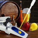 Beer Wort Refractometer,Brix/Specific Gravity Refractometer for Beer Brewing, Dual Scale(Brix 0-32%, SG Wort 1.000-1.130)