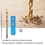 Hole Jig Drill Kit Woodworking ABS Plastic Vertical Hole Puncher Locator Fixture for Precise Drilling and Positioning of Doors