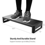 USB3.0 Wireless Charging Monitor Holder Riser Support Data Transfer and Charging Steel Desktop Organizer Lapdesk Monitor Stand