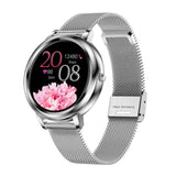 MK20 Smart Watch 2020 Fitness Bracelet Sleep Monitoring Heart Rate Blood Pressure Intelligent Woman Watch Steel Belt Smartwatch