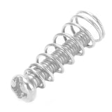 12 Pcs Electric Guitar Tremolo Bridge String Saddles Mount Adjust Conical Spring and Screws Silver