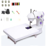 Household Multifunctional Mini Portable Sewing Machine Night Light Pedal Desktop Electric Sewing Machine Set