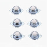 4Pcs Metal Steel Swivel Ball Caster Wheel Universal Eye Round Wheel for Machinery Trolleys Furniture Hardware By HXS