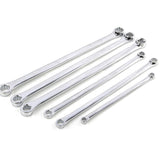 6Pcs/Set 23/40cm Long Metal Box End Combination Wrench Chrome Vanadium Steel