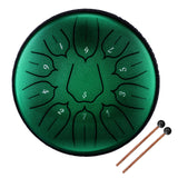 6 inch 11-Tone Steel Tongue Drum Hand Pan Drums with Drumsticks Percussion Musical Instruments for Relaxation Yoga Practice