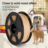 3D Printer Filament Low Shrinkage Strong Toughness 1.75mm PLA Wood Printing Filament Bundle for All Models Of FDM 3D Printers