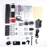 Mini DIY 6 in 1 Machine Motorized Transformer Jigsaw Grinder Driller Plastic Hardware Lathe Wood Lathe Drilling Sanding Turning