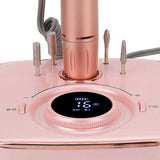 Nail Grinding Machine Rose Gold Rechargeable Nail File Machine Long Lasting Low Noise for Home