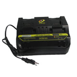 DCB102 Li-Ion Battery Charger Rapid 2 Slide Port 3A Charging Current USB for Dewalt 14.4V 18V Lithium Tool (EU Plug)