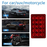 12V LED Car Motorcycle brake Light 5W Rear Tail Light Reverse Safety Lamp Auto Warning Reverse Stop Safety Lamps Brake Light