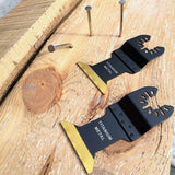 3Pcs Oscillating Multitool Blade Metal Set Titanium Multi-Tool Accessories For Wood Furniture Components