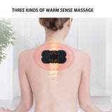 Electric Neck Shoulder Pulse Massager Adjustable Moxibustion Hot Compress Massager Patch Pain Relief TENS Muscle Stimulator