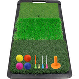 New Golf Hitting Mat Golf Practice Mat Heavy Duty Rubber Base With Handle Golf Mat Perfect For Indoor And Outdoor