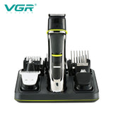 VGR 14in1 grooming kit rechargeable hair beard trimmer for men face body washable hair clipper electric nose ear