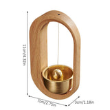 Solid Wooden Wind Chimes Solid Durable Natural Hand-processed And Polished Exquisite Brass Desk Doorbell Widely Used In Home