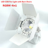 200W COB LED par light  With Barn Doors RGBWA UV 6in1/RGBW 4in1/RGB 3in1/ Warm White Par64 led wash dj light Stage Dmx controll