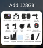 New Ultra Action Camera 4K With Remote Control Screen Waterproof Sport DV Helmet Outdoor Mini WiFi Video Mini Camera