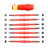Insulated Screwdriver Set Screw Driver Bit Magnetic Phillips Slotted Screwdrivers Screw Holder For Electrician Hand Tools