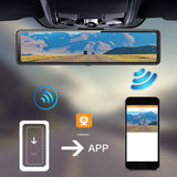 12" WiFi Dual Dash Cam A8 GPS Front 2K Rear 1080P Dual Lens Dash Camera Recorder for Cars 170° Wide Angle With carplay funtion