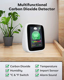 Indoor CO2 Meter Temperature Carbon Dioxide Detector Air Quality Monitor NDIR Sensor Date Logger 400~5000ppm Range CO2 Detector