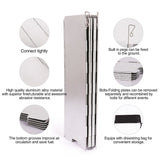 10 Plates Gas Stove Wind Shield Camping Picnic Cooking Burner Windproof Screen Aluminum Alloy Wind Screen Outdoor Accessories