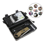 12pcs Premium Outdoor Survival Kits Camping Hunting Emergency Tools Portable Wire Saw Blow Fire Tube Scraper Whistle