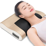 Heating Neck Shoulder Back Leg Body Massage  Pillow Electric Shiatsu Acupoint Massager Device Cervical spondylitis relief