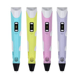 RUYAGE 3D Pen DIY 3D Printer Pen Drawing Pens 3d Printing Best for Kids With ABS Filament 1.75mm Christmas Birthday Gift LJ-01