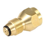 2Pcs Outdoor Propane Refill Brass Adapter LP Gas 1Lb Cylinder Tank Coupler Connector Gas Burner Brass Connect Attachment