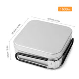 1600ml Ultralight Lunch Box with Foldable Handles Camping Lunch Box Outdoor Rice Case for Outdoor Camping Backpacking Picnic