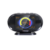 KONNWEI KW206 OBDII EOBD Scan Code reader + HUD Head-up Display 12V Overspeed Speedometer Boost Gauge OBD2 Car Fault Scanner