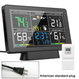 Weather Station Clocks Wireless Indoor Outdoor Thermometer Table Clock With Temperature And Humidity Snooze Alarm Clock