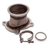2.5" Adapter Flange For CT26 Turbo Stainle Steel  V-Band Adaptor+ CLAMP