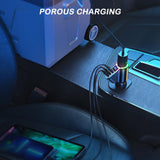 Universal USB Car Charger Adapter Cigarette Lighter 150W PD3.0 QC3.0 30W Phone Charger Super Fast Charger For iPhone Samsung