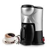 Coffee Maker Portable Fully Automatic Mini American Coffee Machine Drip Coffee Machine Black And Pink EU UK Plug