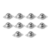 10Pcs 3CM Dia Carbon Steel CY-15A Ball Transfer Unit Ball Bearing Conveyor Roller Ball Transmission Tool