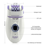 3in1 women epilator electric female face hair removal lady shaver bikini trimmer body depilatory leg rechargeable depilation