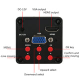 1080P SONY IMX307 HDMI VGA Industrial Digital Video Microscope Camera + 100X C Mount Lens +Microscope Stand For PCB Soldering