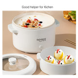 2L Electric Cooking Machine Single/Double Layer Hot Pot Household 1-2 People Rice Cooker Multifunction Non-stick Pan for Home