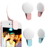 2022.1pcs Rechargeable Mini LED Flash Beauty Fill Light Portable Selfie Ring Flash LED 9 pcs Bulbs Beauty Light for Phone