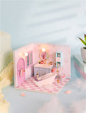 Can be Combined Freely Cute Doll House Furniture Free Dust Cover Nine Designs Diy Miniature Wooden Dollhouse Toys For Children