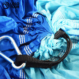 Portable Mosquito Net Hammock Tent Adjustable Straps and Carabiner Double Wild Outdoor Sleeping and Resting Hammock 260*130cm