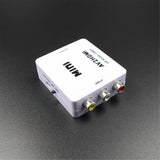 Av To HDMI-Compatible Converter Av2 Composite Av Cvbs 3Rca1080P Converter Adapter Video Upscaler High Definition