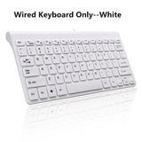 Wireless Mouse Keyboard Combo Set 2.4G Mini Size Multimedia For Tablet Laptop Mac Desktop PC TV Andrews Windows